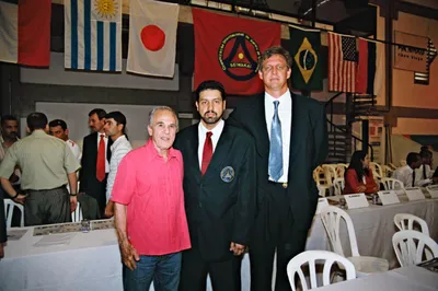 COM O CAMPEÃO EDER JOFRE E SEU DISCÍPULO SENSEI AIRTON DUDZEVICH, EM EVENTO DA SEIWAKAI